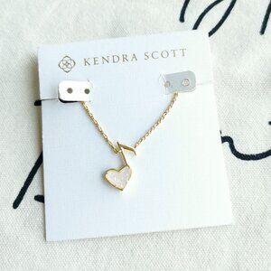 Kendra Scott Necklace - Ari Heart Music Note - Drusy Gold